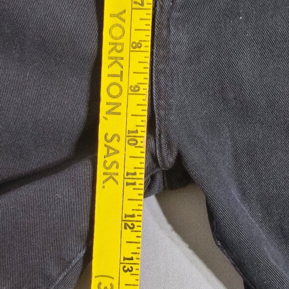 Salvage Premium jeans women's size 25/26 black colour straight ankle crop denim - Picture 15 of 16
